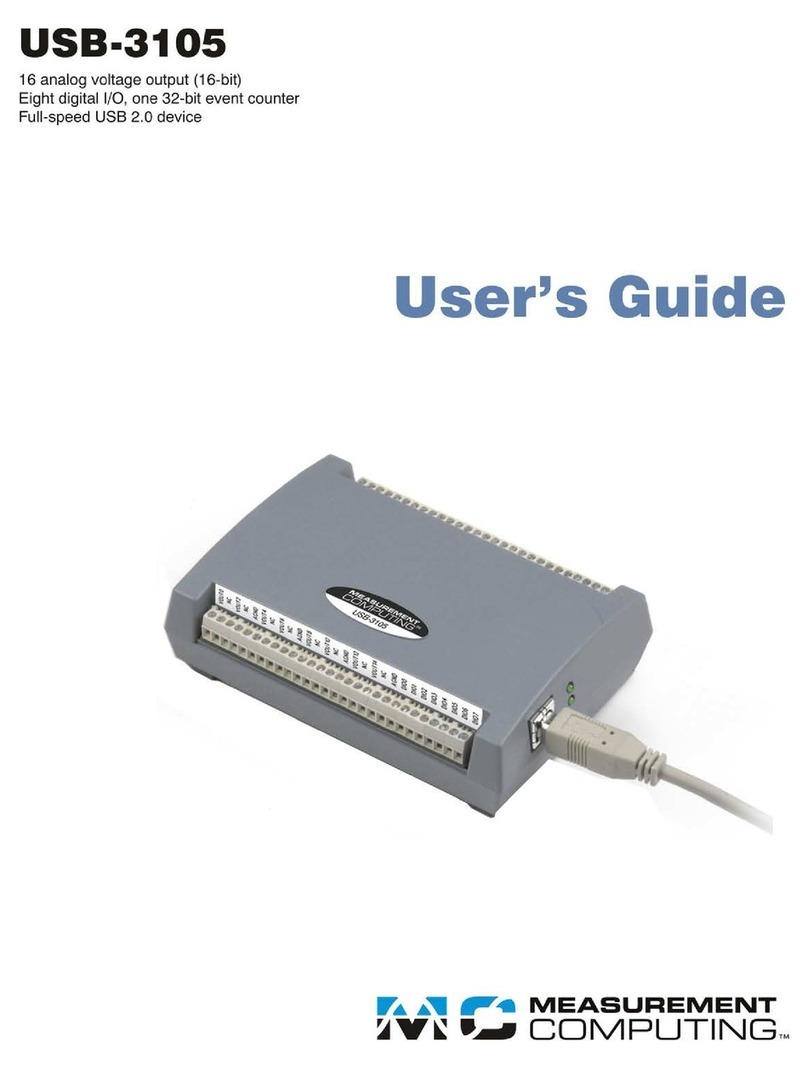 Measurement Computing USB-3100 Series Bedienungsanleitung Measurement Computing USB-3100 Series Bedienungsanleitung