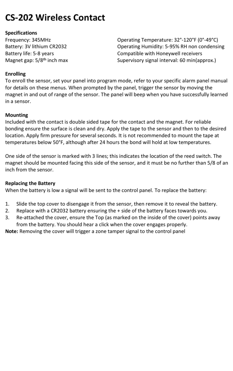 Ecolink CS-202 Bedienungsanleitung