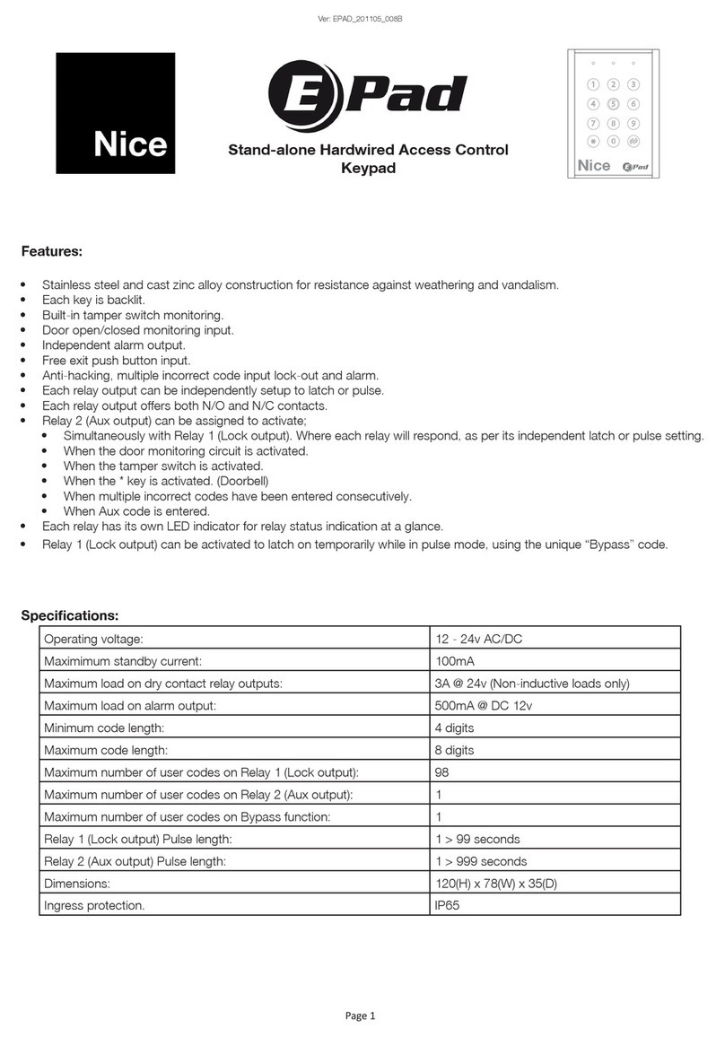 Nice EPad Bedienungsanleitung