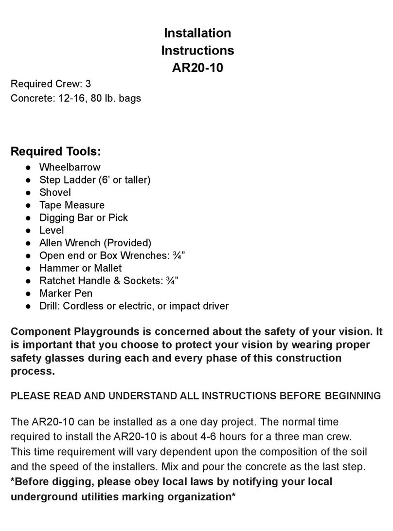Component Playgrounds AR20-10 Bedienungsanleitung