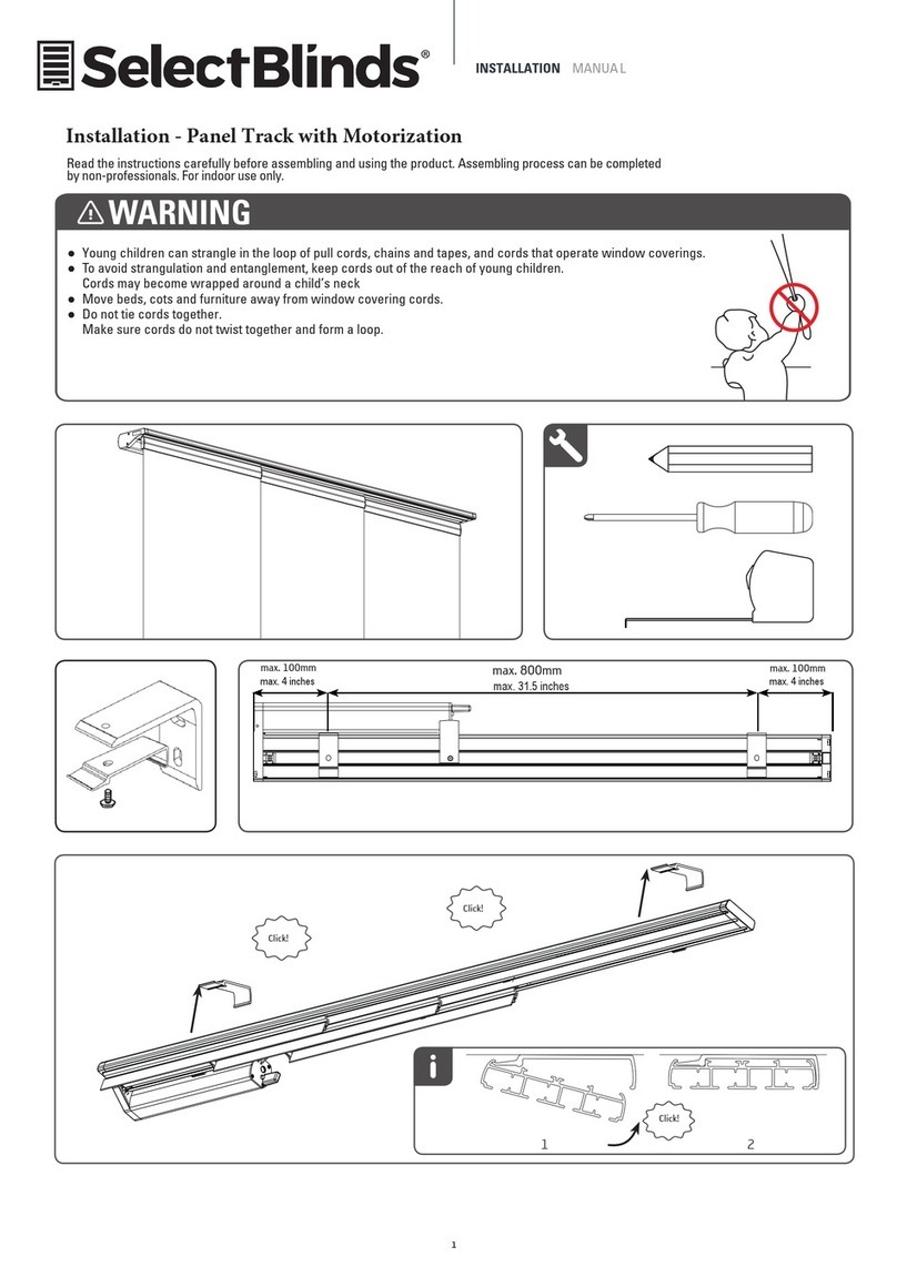 SelectBlinds Architect Bedienungsanleitung