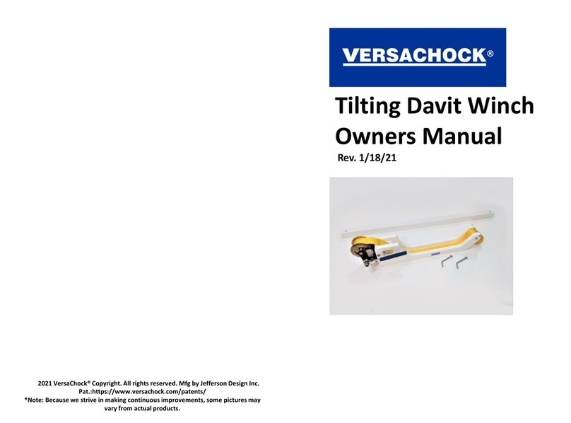 VersaChock Davit Bedienungsanleitung