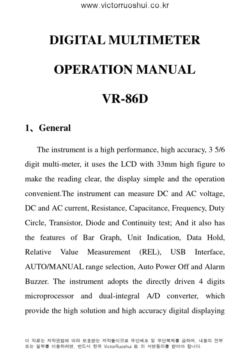 RuoShui VR-86D Bedienungsanleitung
