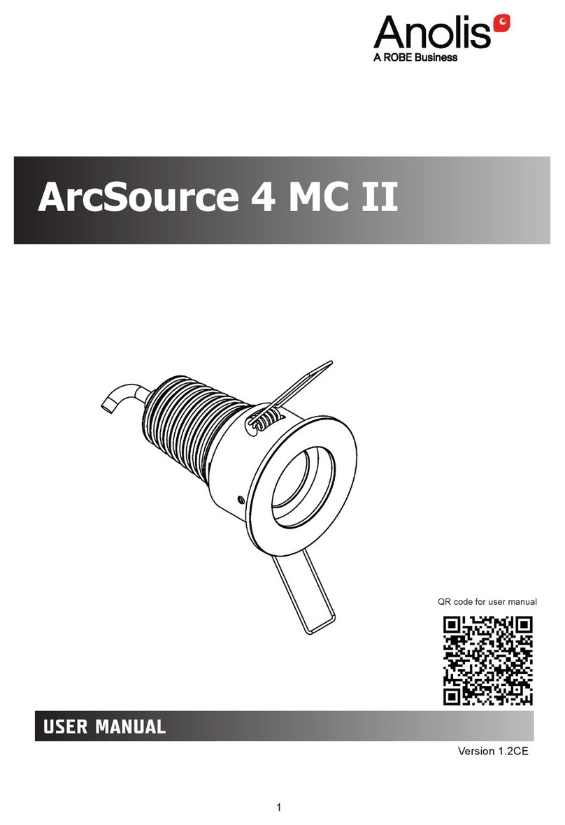 Robe Anolis ArcSource 4 MC II Bedienungsanleitung