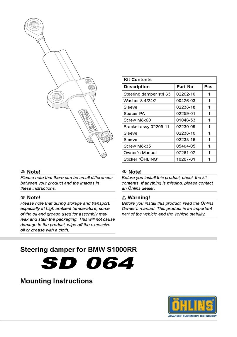 Ohlins SD 064 Bedienungsanleitung