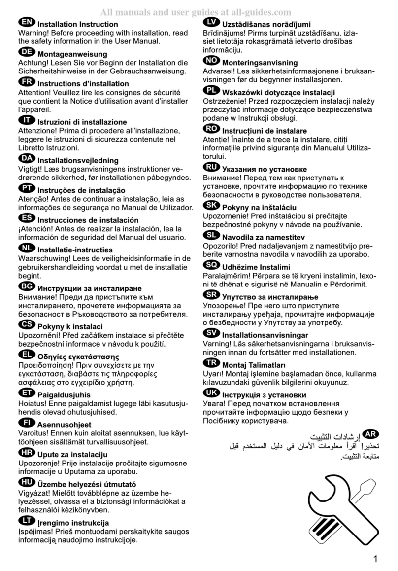 JUNO JCF08210F5 Bedienungsanleitung