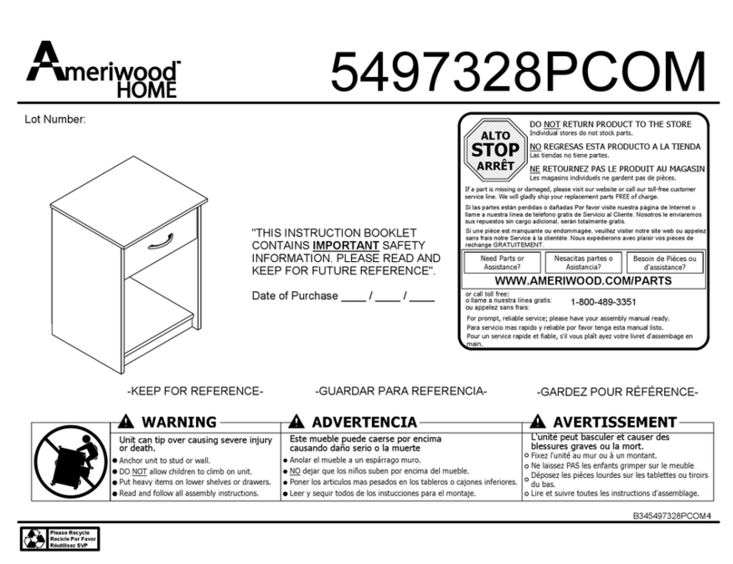 Ameriwood HOME 5497328PCOM Bedienungsanleitung