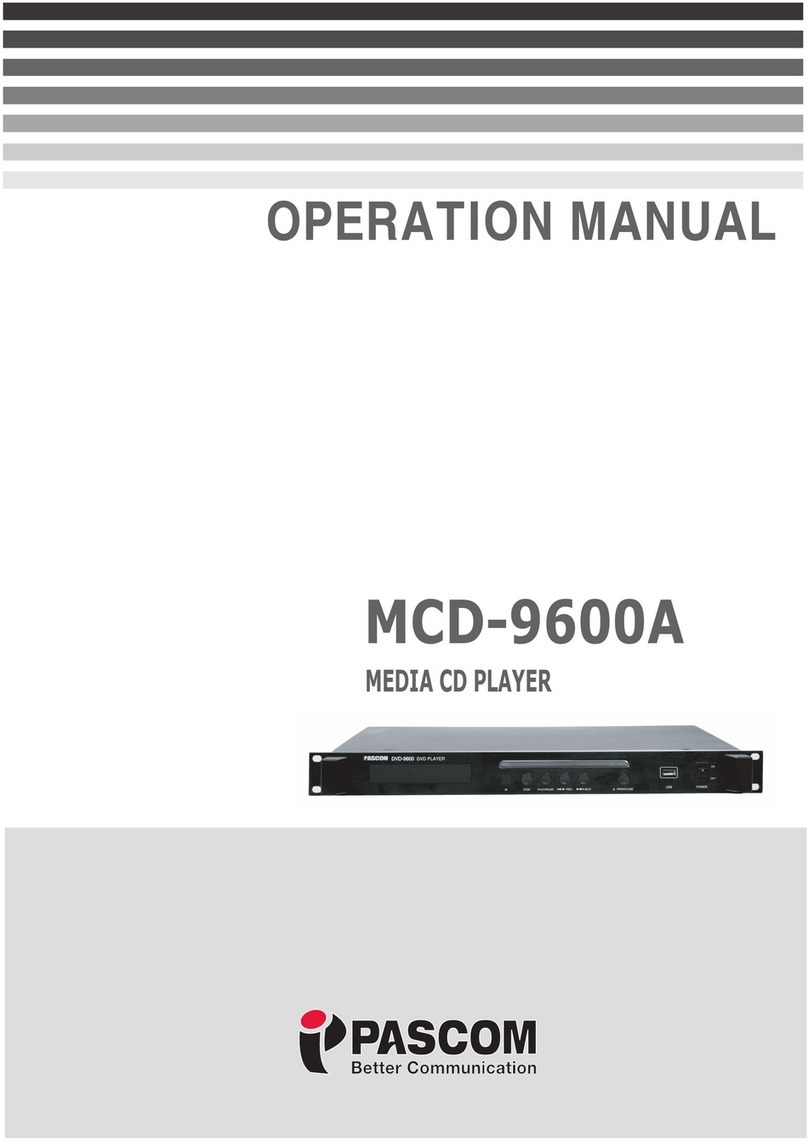 pascom MCD-9600A Bedienungsanleitung