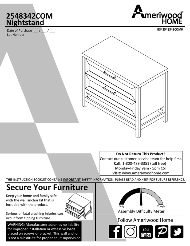 Ameriwood HOME 2548342COM Bedienungsanleitung