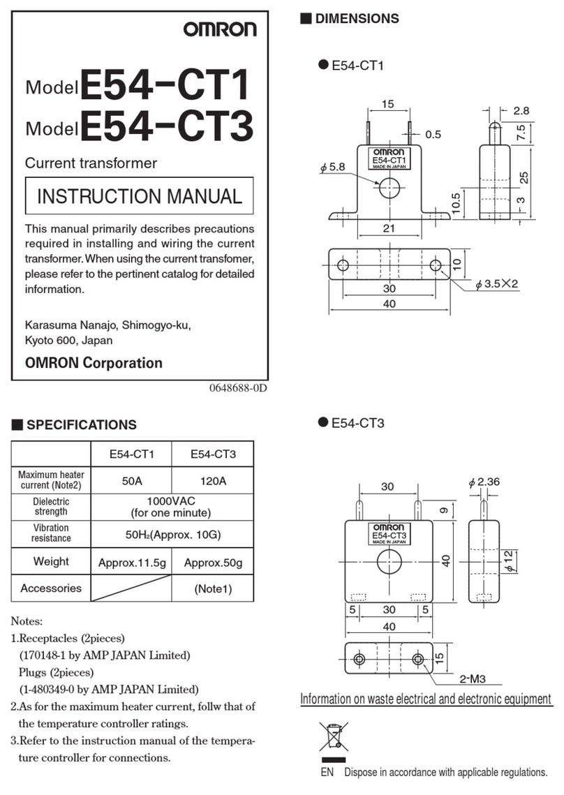 Omron E54-CT1 Bedienungsanleitung
