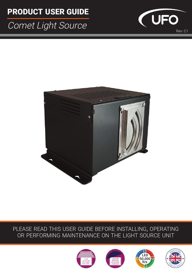 UFO Comet Light Source Technisches Datenblatt UFO Comet Light Source Technisches Datenblatt
