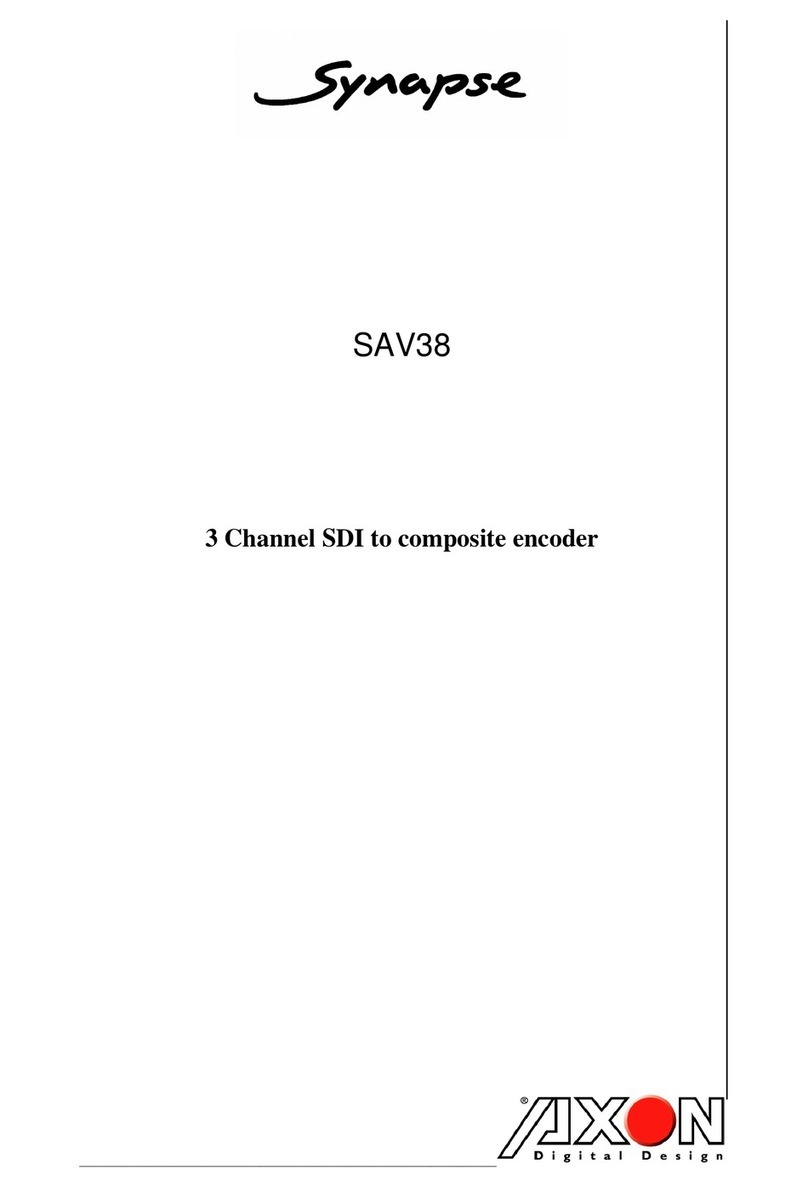 Synapse SAV38 Bedienungsanleitung