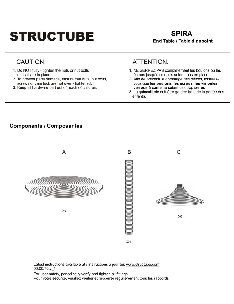 STRUCTUBE SPIRA Bedienungsanleitung