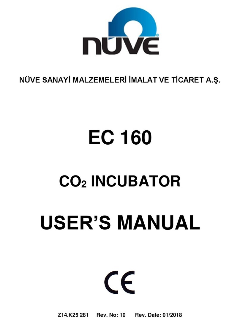 NUVE EC 160 Bedienungsanleitung
