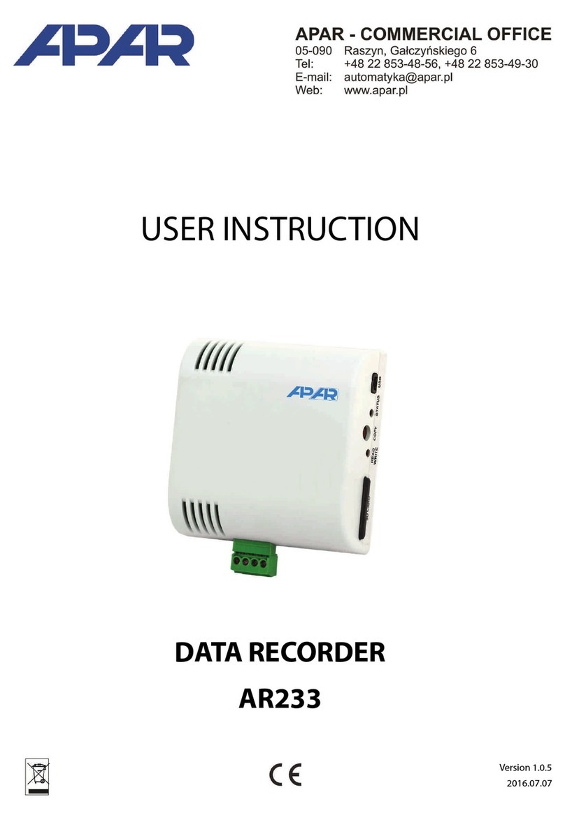 APAR AR233 Montageanleitung APAR AR233 Montageanleitung