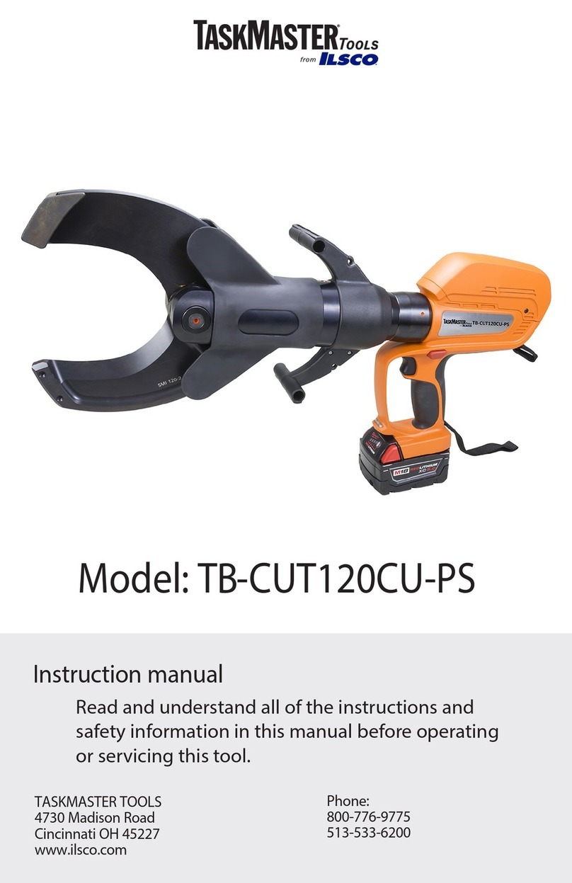 Ilsco TASKMASTER TB-CUT120CU-PS Bedienungsanleitung