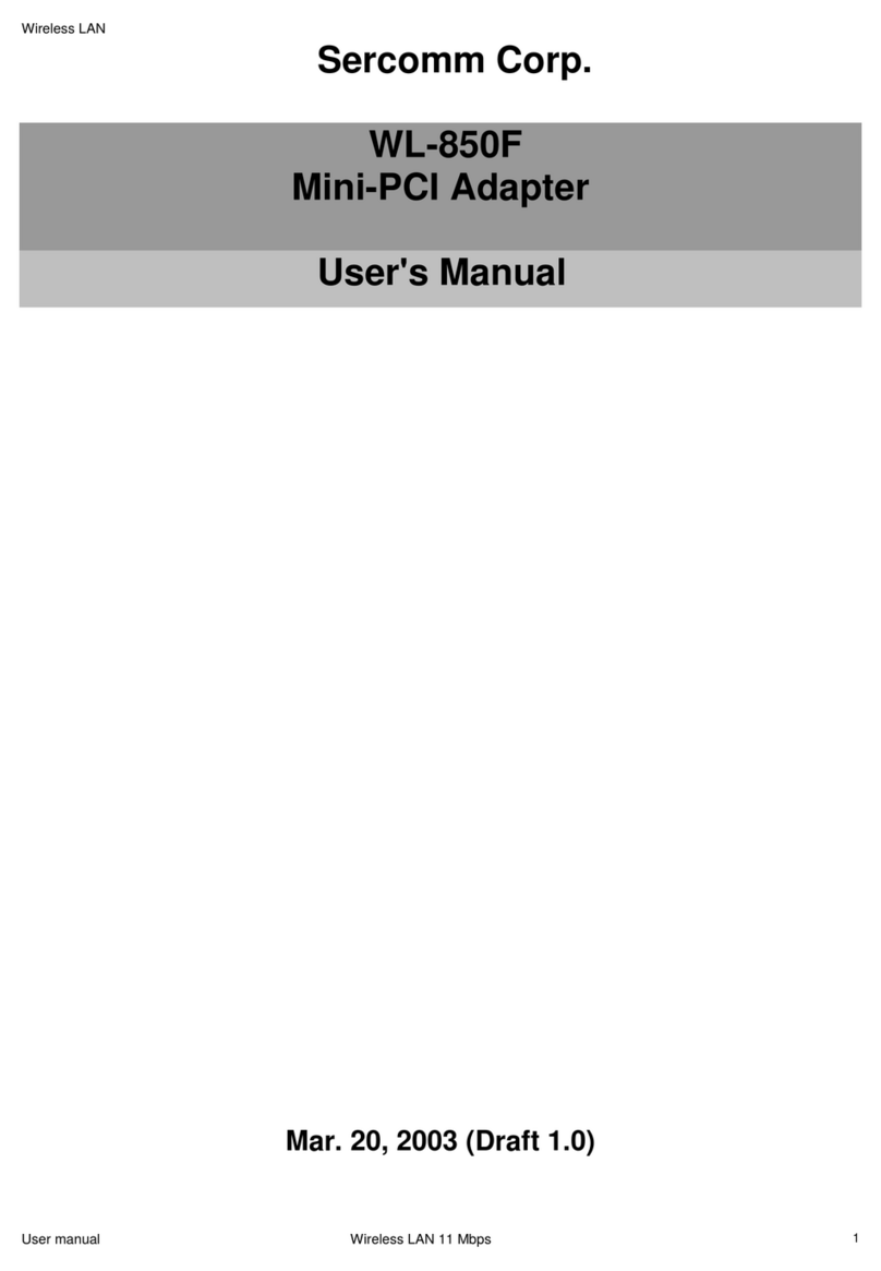 Sercomm WL-850F Bedienungsanleitung