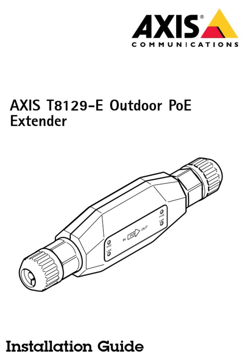 Axis T8129-E Bedienungsanleitung