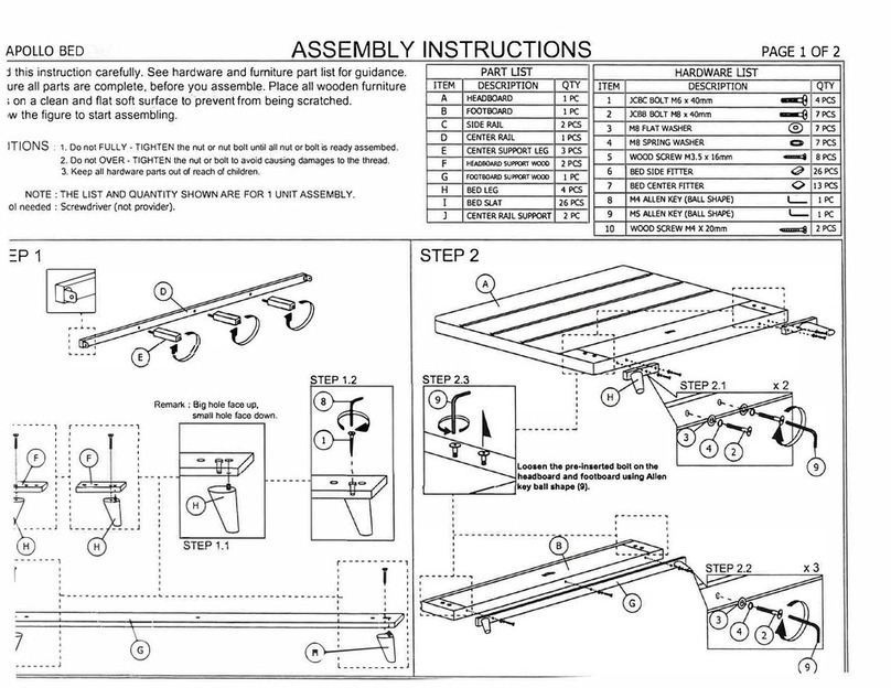 Bedtime APOLLO BED Bedienungsanleitung
