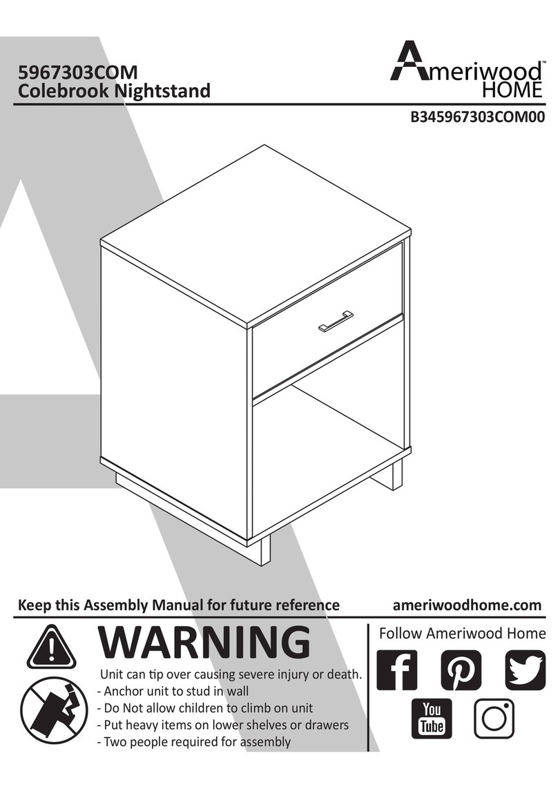 Ameriwood HOME Colebrook 5555555COM Bedienungsanleitung