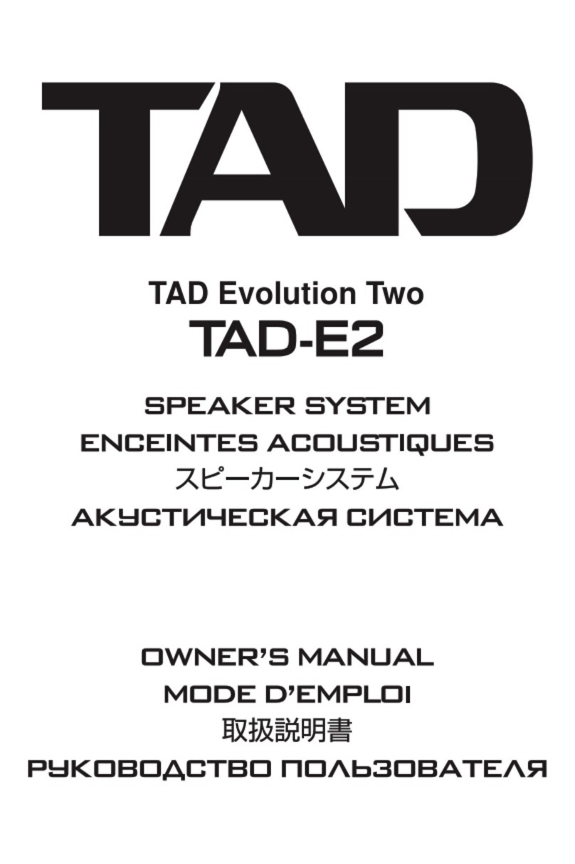 TAD Evolution Two Bedienungsanleitung