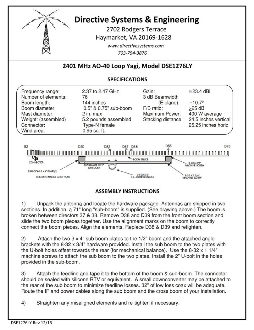 Directive Systems & Engineering DSE1276LY Bedienungsanleitung