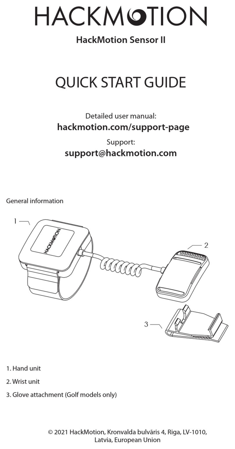 HACKMOTION HackMotion Sensor II Bedienungsanleitung