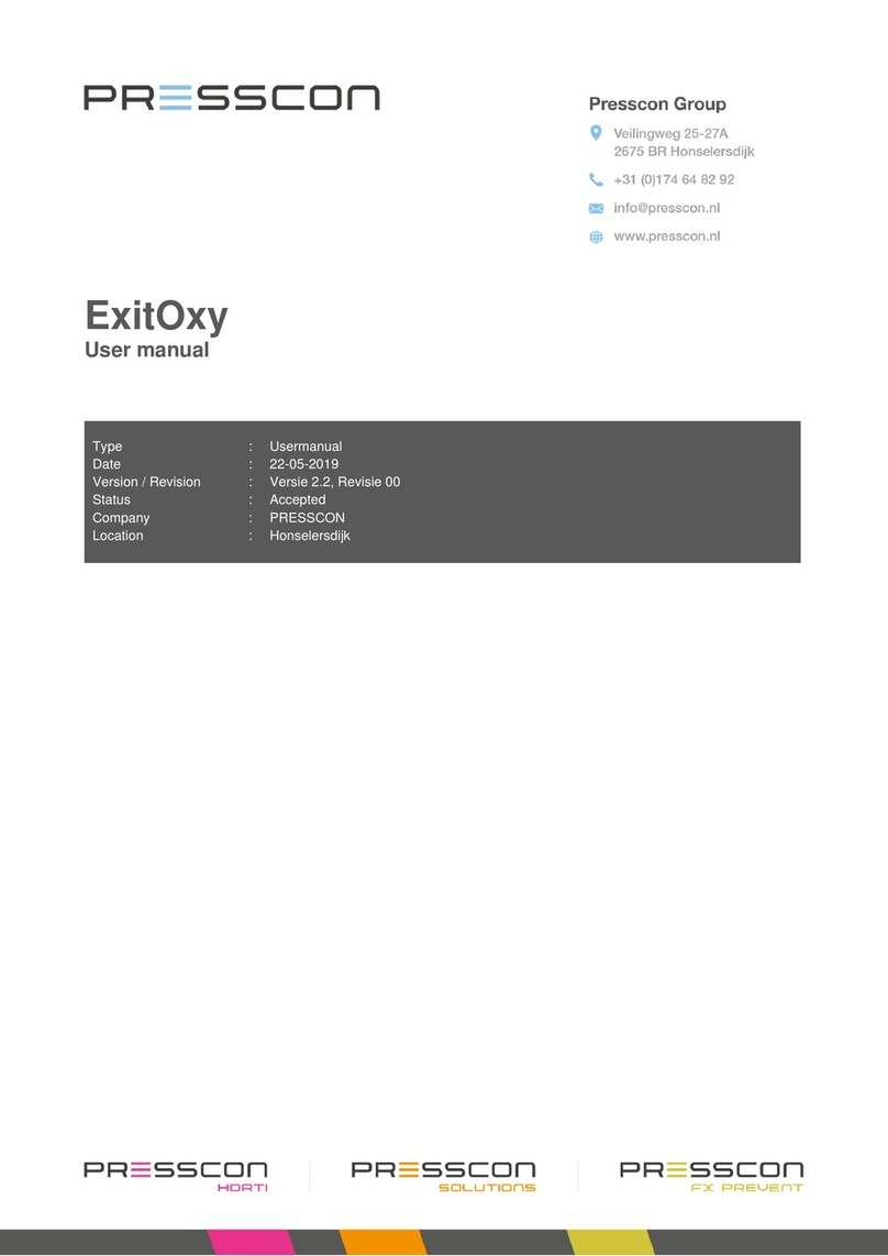 PRESSCON ExitOxy Bedienungsanleitung