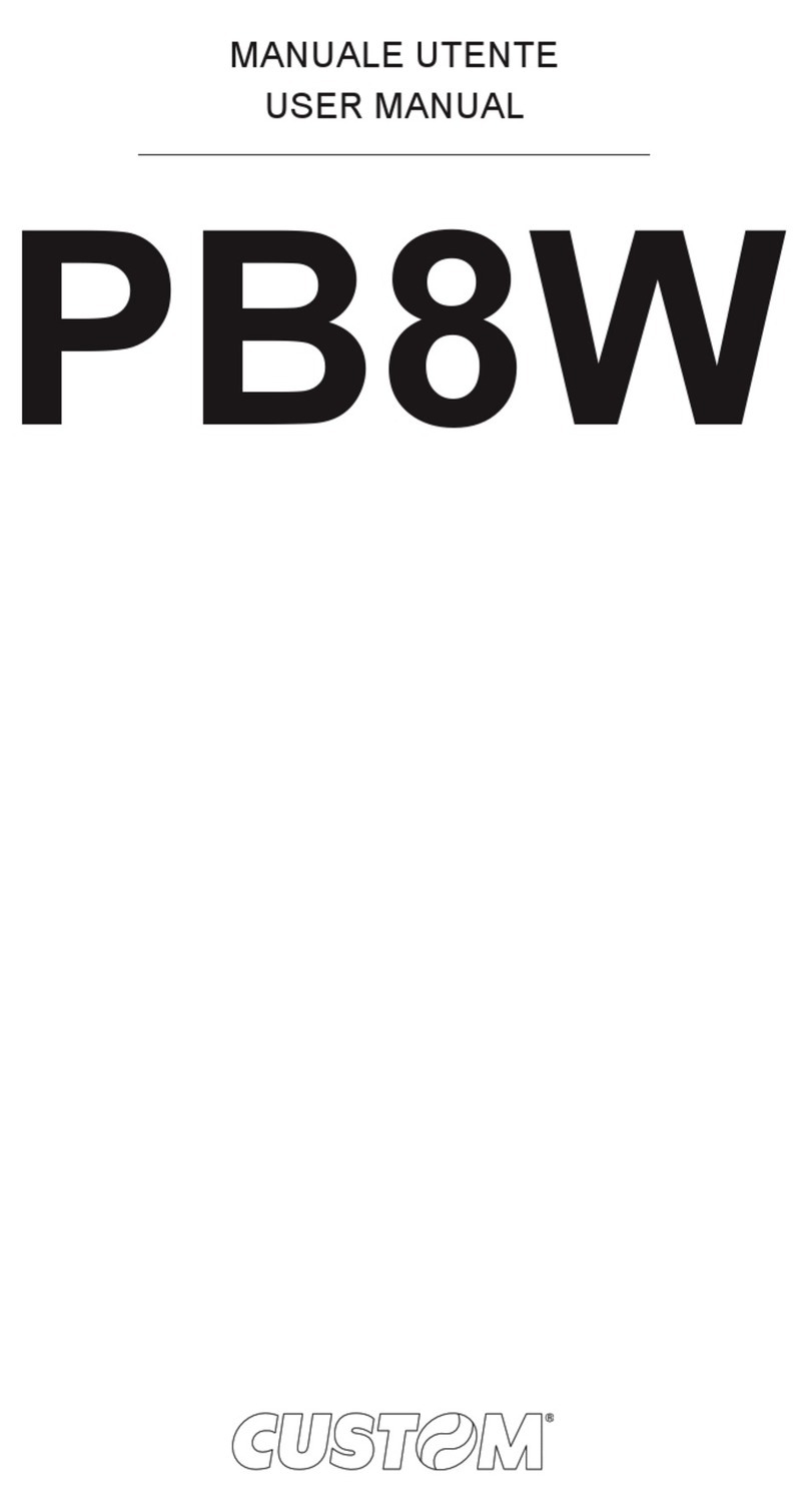 Custom Audio Electronics PB8W Bedienungsanleitung Custom Audio Electronics PB8W Bedienungsanleitung