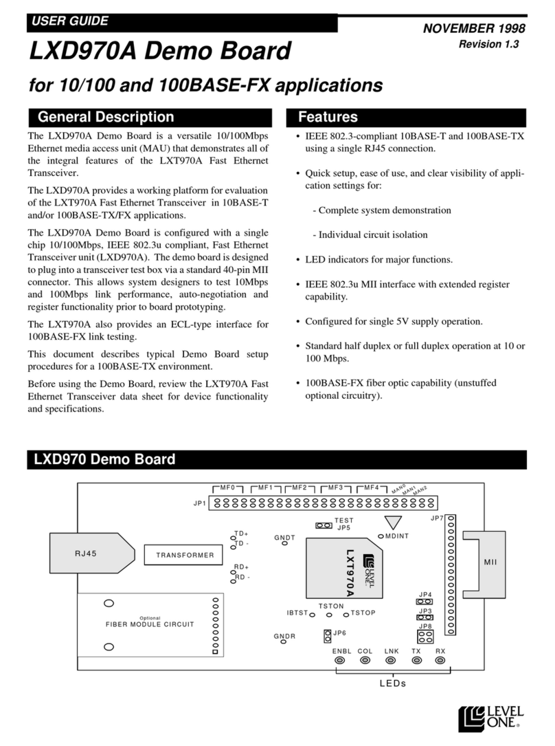LevelOne LXD970A Bedienungsanleitung