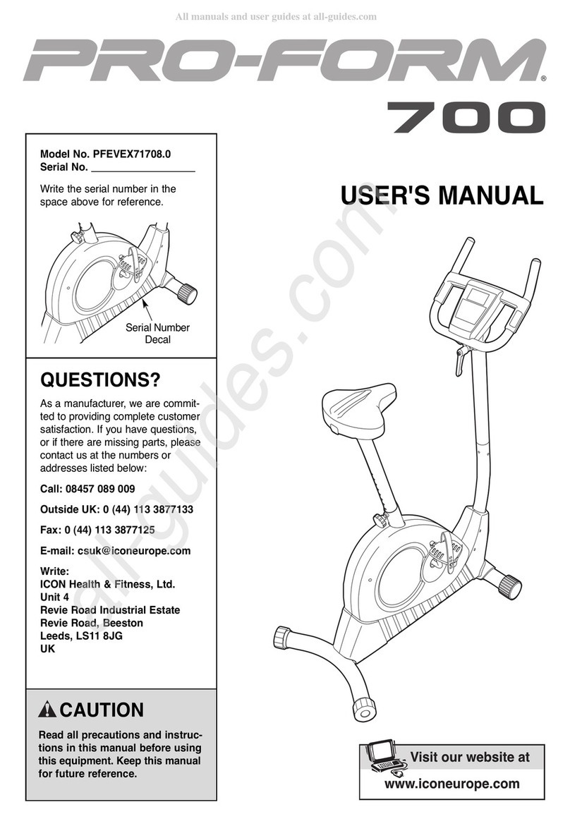 Pro-Form 700 Cardio CrossTrainer Bedienungsanleitung