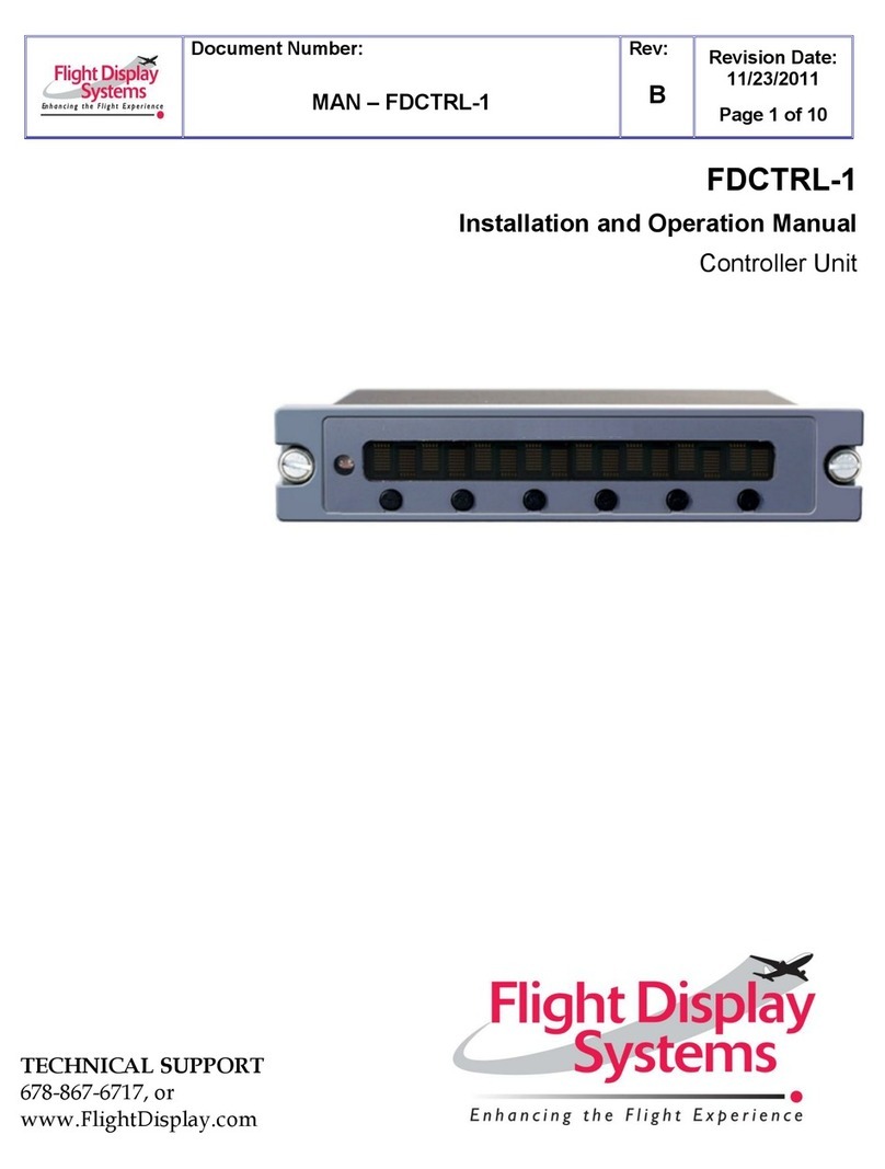 Flight Display Systems FDCTRL-1 Bedienungsanleitung