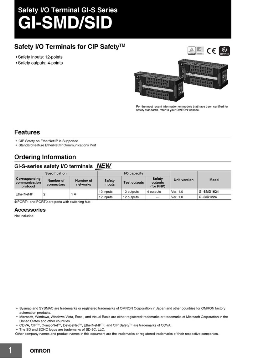 Omron GI-SMD/SID Bedienungsanleitung