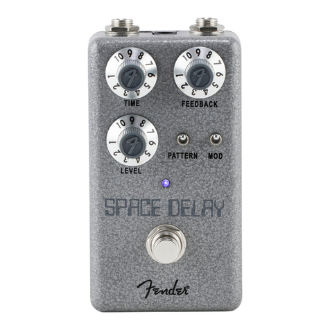 Fender HAMMERTONE SPACE DELAY Bedienungsanleitung