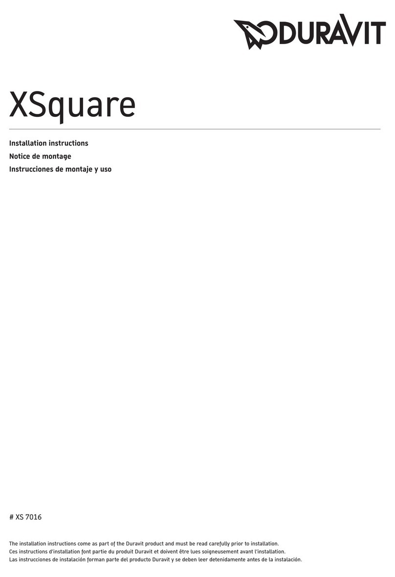 DURAVIT XSquare Bedienungsanleitung