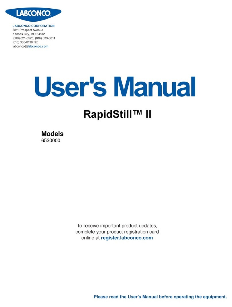 Labconco RapidStill II Bedienungsanleitung