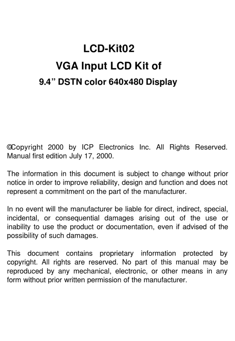 ICP Electronics LCD-Kit02 Bedienungsanleitung