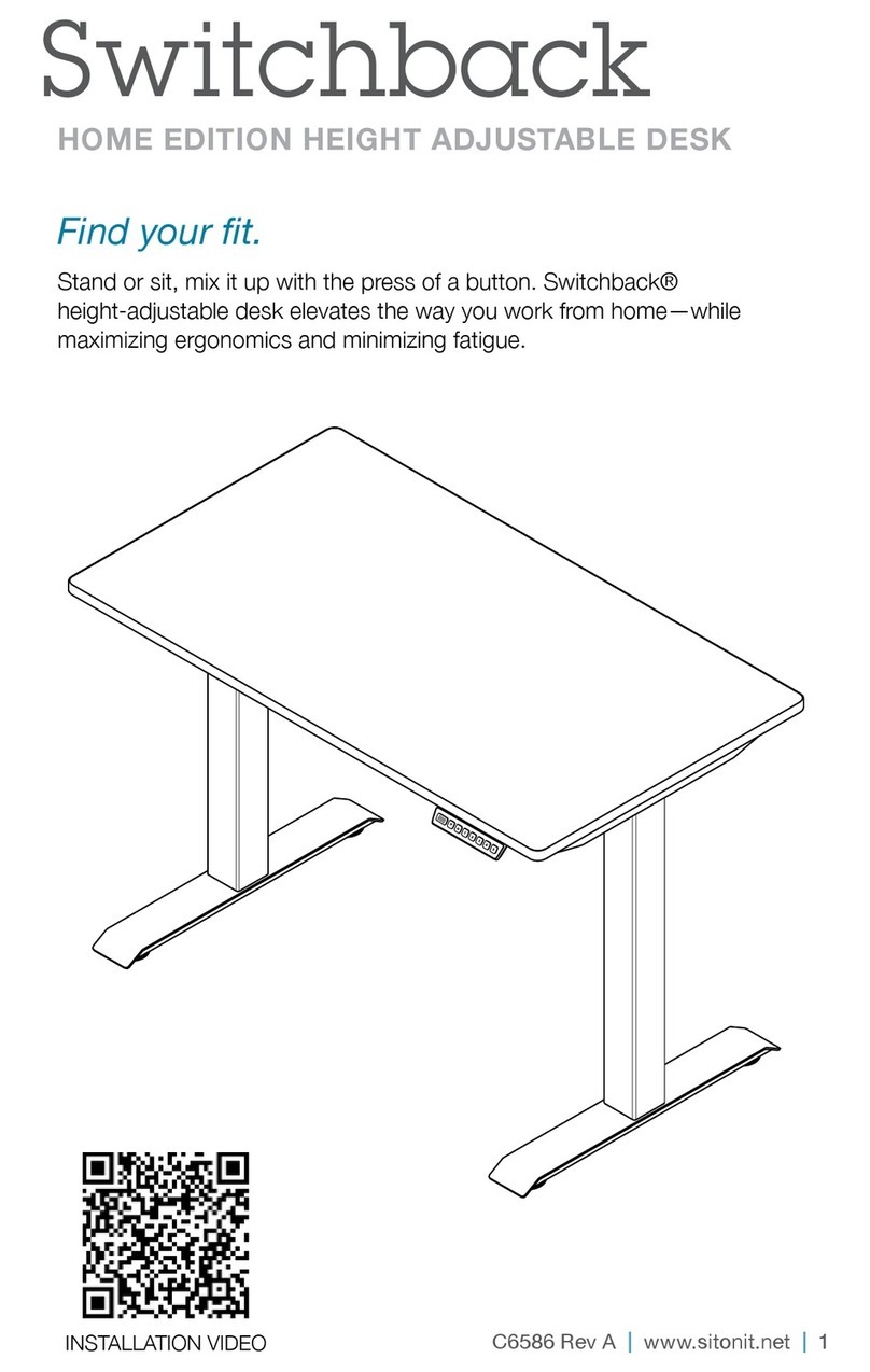 SitOnit Seating Switchback Bedienungsanleitung