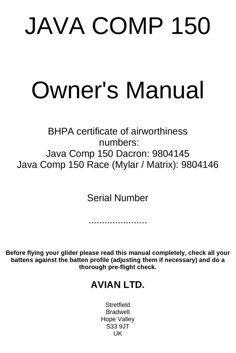 Avian JAVA COMP 150 Dacron Bedienungsanleitung