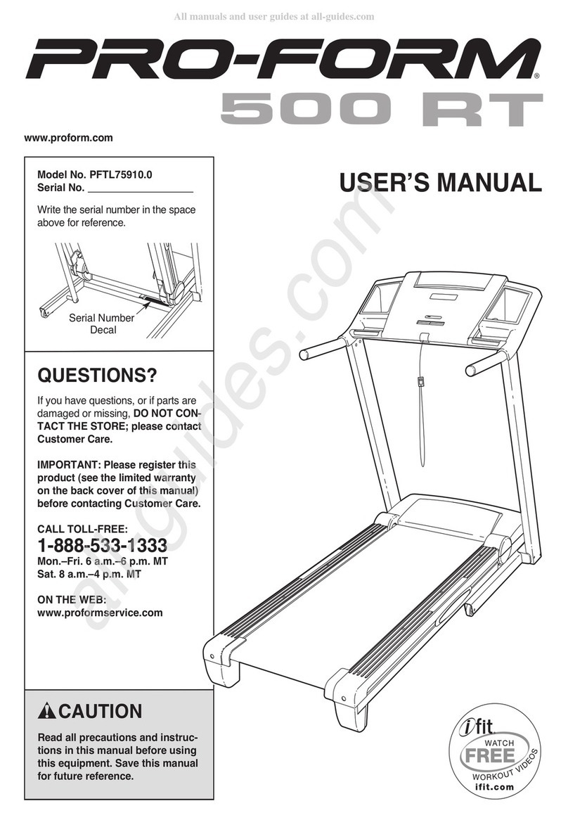 Pro-Form 500 RT Bedienungsanleitung