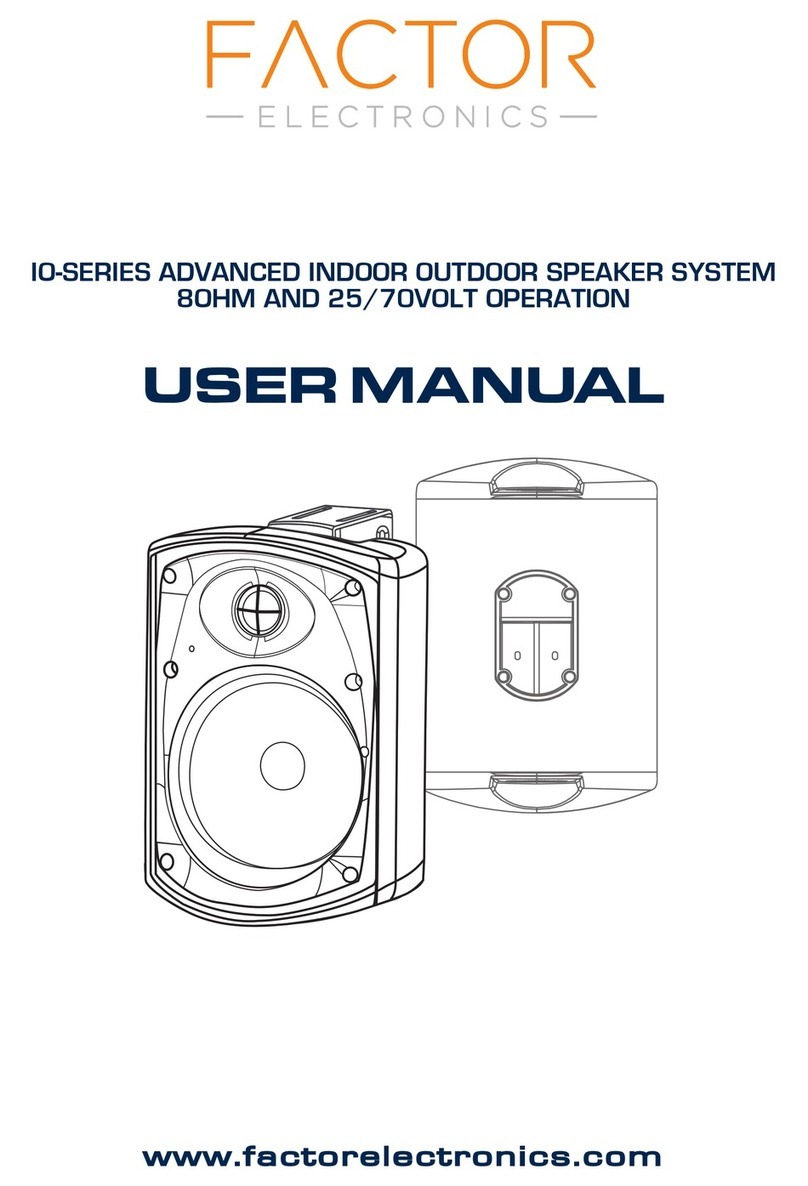 Factor Electronics IO Series Bedienungsanleitung