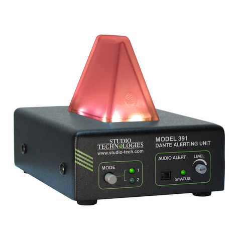 Studio Technologies 391 Bedienungsanleitung Studio Technologies 391 Bedienungsanleitung
