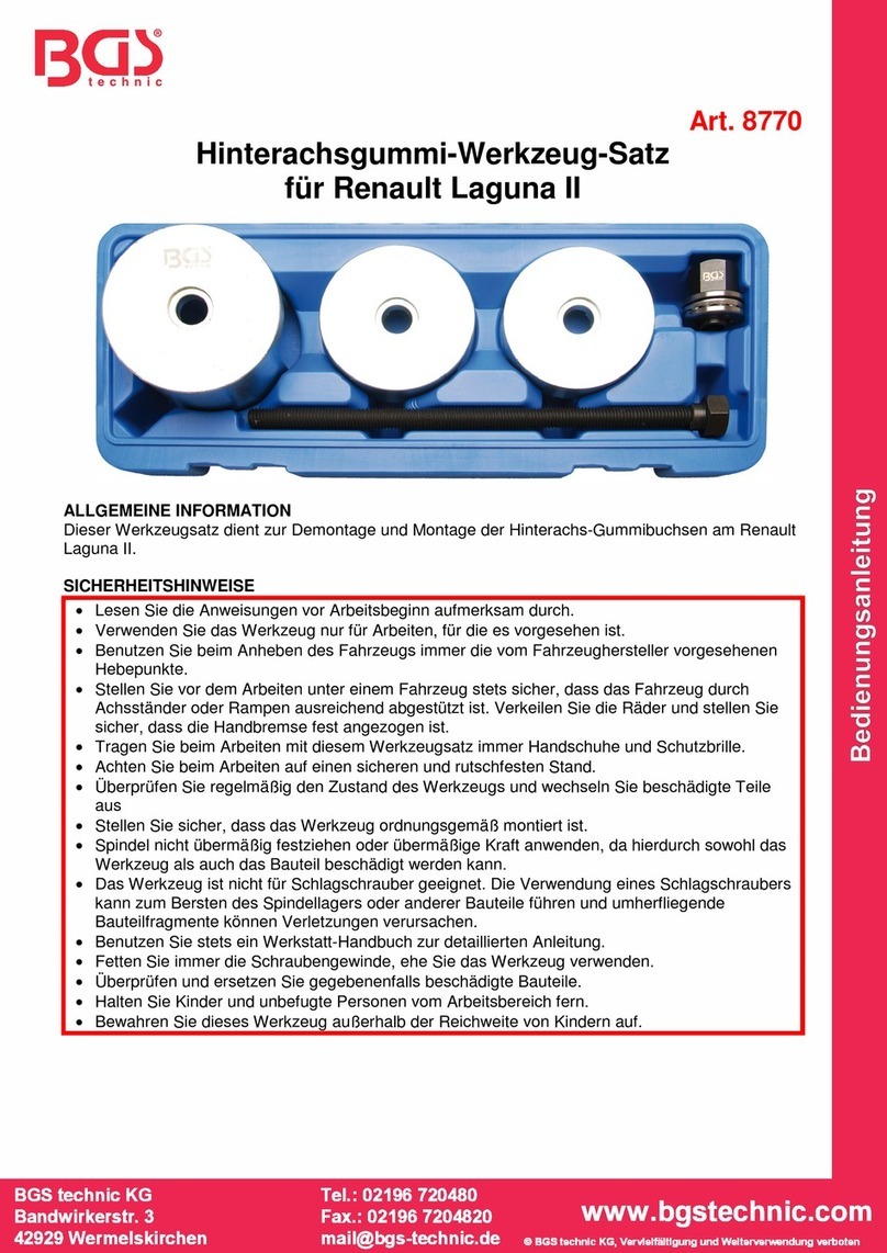 BGS technic 8770 Bedienungsanleitung BGS technic 8770 Bedienungsanleitung