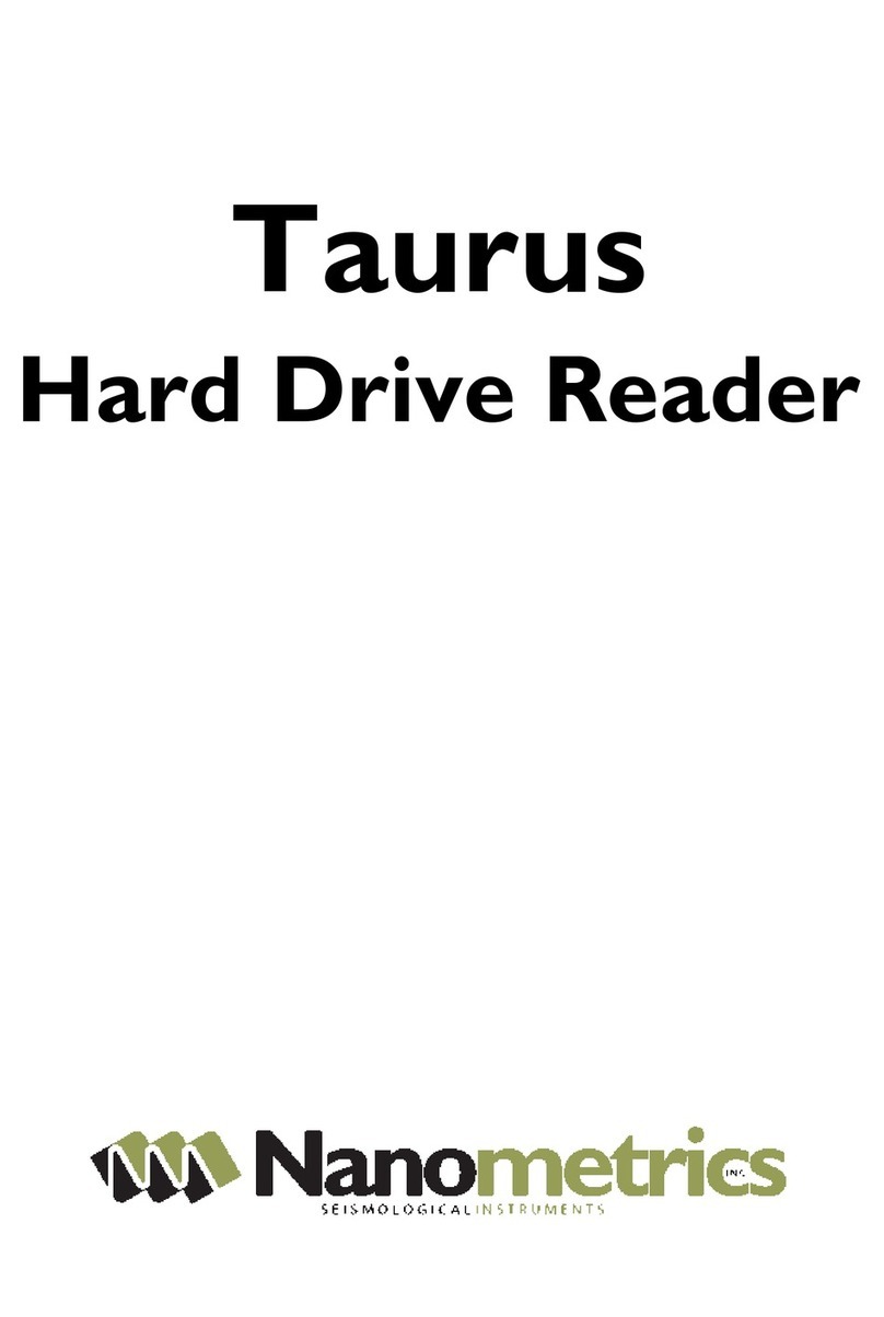 Nanometrics Taurus Bedienungsanleitung