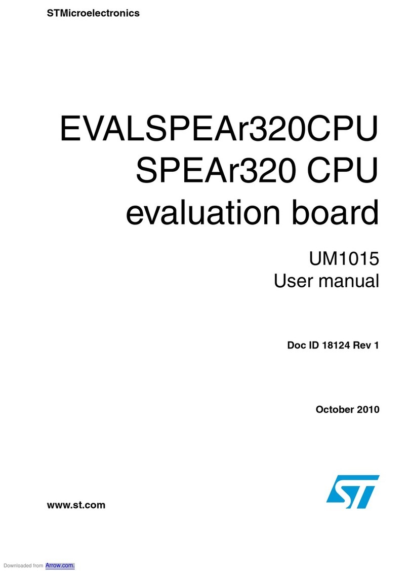 STMicroelectronics EVALSPEAr320CPU Bedienungsanleitung