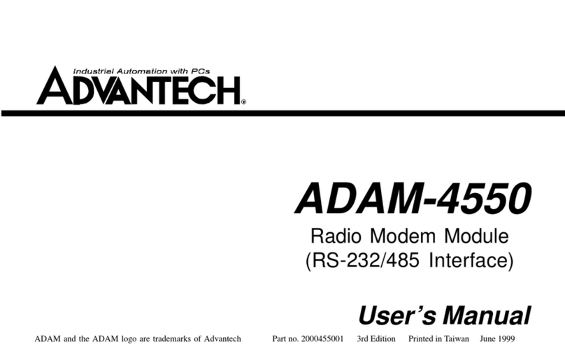 Advantech Advantech Modem ADAM-4550 Bedienungsanleitung