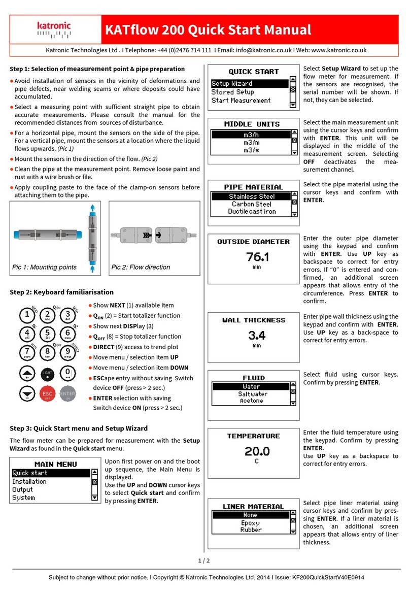 Katronic KATflow 200 Gebrauchsanweisung
