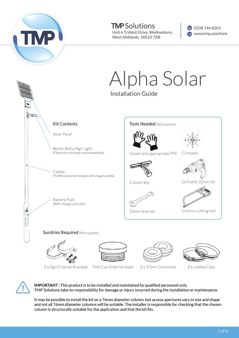 TMP Alpha Solar Bedienungsanleitung