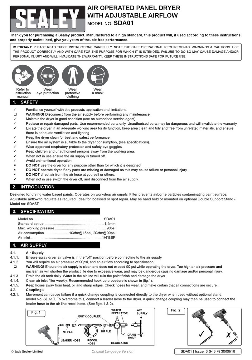 Sealey SDA01 Bedienungsanleitung
