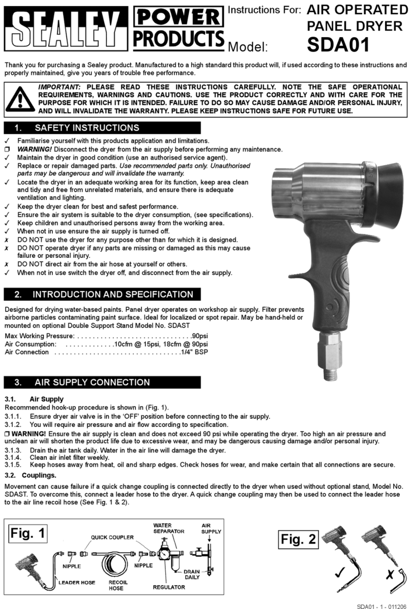 Sealey SDA01 Bedienungsanleitung